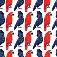 Birds Seamless Pattern Design vector