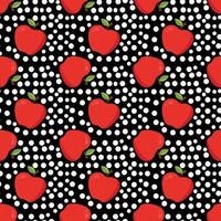 Apple Seamless pattern design vector