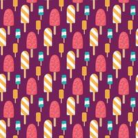 Ice Cream Seamless Pattern Design vector