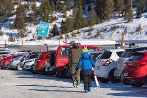 Grandvalira, Andorra 2021 People skiing, Grandvalira Pyrenees station photo