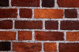 Natural bricks wall, texture, background photo