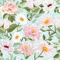 Spring Floral Seamless Background vector