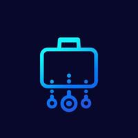 diversified portfolio, assets vector icon