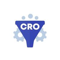 CRO icon, Conversion rate optimization vector art