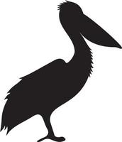 Pelican vector silhouette