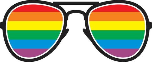 LGBT sunglasses vector