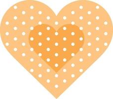 Adhesive Bandage Heart shape vector