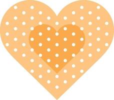 Adhesive Bandage Heart shape vector