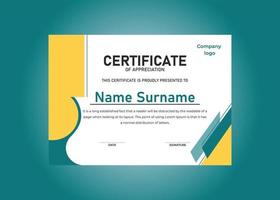 Free Vector Certificate Design