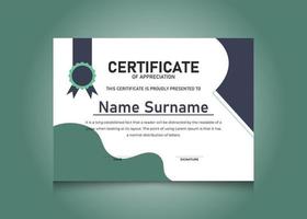 Certificate Design Template Free Vector