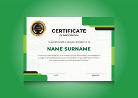 Modern Certificate Design Template vector