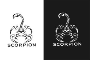 scorpio design elements in abstract style, vector