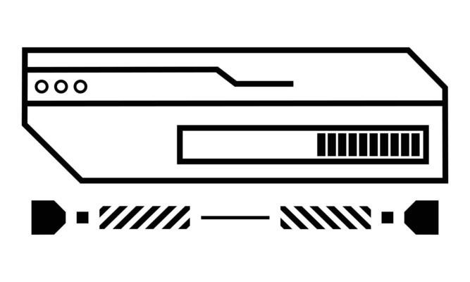 hud gaming illustration for panel game design. futuristic or cyber frame illustration for game interface. copy space illustration in technological science theme.