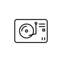 icono de configuración de música vector