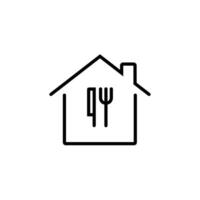 Food delivery service icon vector