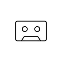 Music tape icon vector