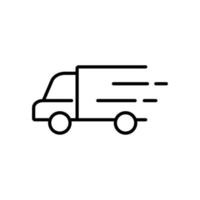 Truck delivery service icon vector