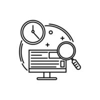 the linear illustration of the living issue. a logo of document storage for website or app interface. pictogram vector for logo, symbol, icon, and any other use.