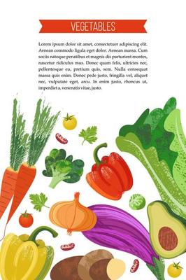 Happy world vegetarian day. Vector illustration with hand drawn unique textures.