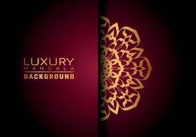 Luxury ornamental mandala logo background, arabesque style. vector