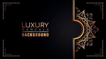 Luxury ornamental mandala logo background, arabesque style. vector