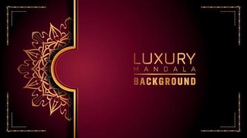 Luxury ornamental mandala logo background, arabesque style. vector