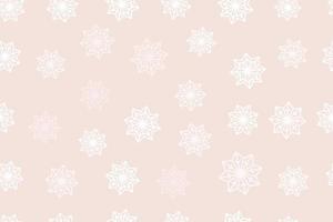 Christmas seamless pattern with snowflakes trendy pastel color vector