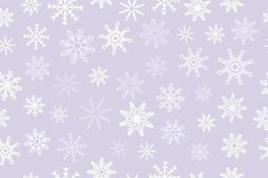 Christmas seamless pattern with snowflakes trendy pastel color vector