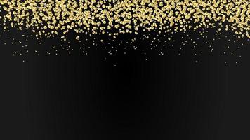 holiday banner with sparkling gold glitter sequins, copy space for your text vector