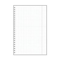 blank checkered plaid sheet, notepad page with ring holes vector