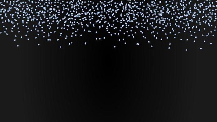 festive frame with blue shiny glitter shimmer, copy space for your text