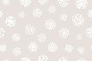 Navidad de patrones sin fisuras con copos de nieve de color pastel de moda vector