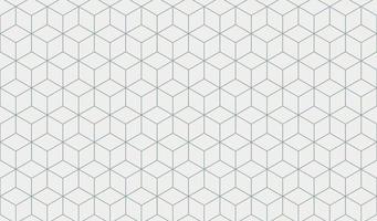 Cubo geométrico de patrones sin fisuras suave fondo ancho gris y blanco concepto minimalista listo para su plantilla de diseño de papel tapiz de fondo vector