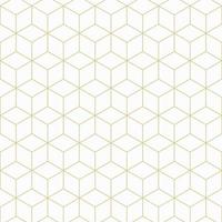 geometric cube seamless pattern soft gold and white background minimalist concept ready for your design template vector