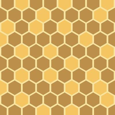 honey bee hive geometric cube seamless pattern yellow and gold background minimalist concept ready for your design template.