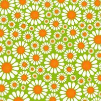 Pretty Summer Daisy Flower Surface Pattern vector