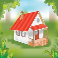 Isometric House Illustration vector