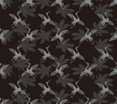 seamless pattern background with flying geese vector design. black texture. simple and unique design. for background wallpaper, backdrop, cover, and can be printed. modern templates. goose
