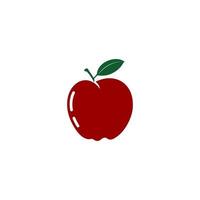 illustration of an apple that looks fresh and delicious vector