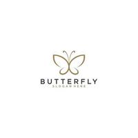 simple butterfly logo that is easy to recognize and remember vector