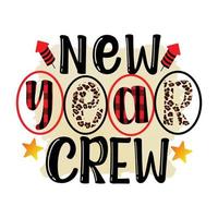 Happy New Year Sublimation Design vector