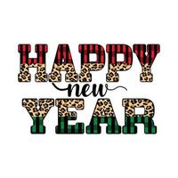 Happy New Year Sublimation Design vector