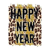 Happy New Year Sublimation Design vector