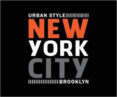 New York City Typography Vector T-shirt Design