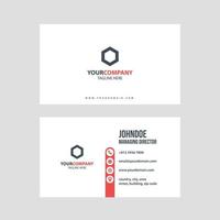 modern simple business card template design vector