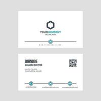 modern simple business card template design vector