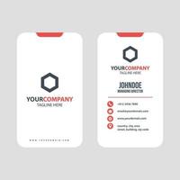 modern simple business card template design vector