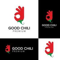 good chili logo icon vector template