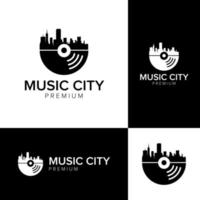 music city logo icon vector template