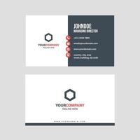 modern simple business card template design vector